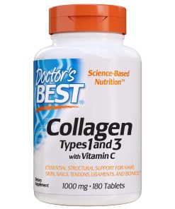 Doctor's Best Collagen 1 3 With Peptan for Hair, Skin Nails 1000mg, 180s