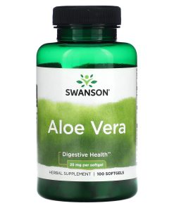 Swanson Aloe Vera 25 Mg, 100 Softgels
