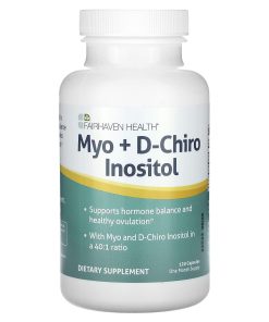 Fairhaven Health, Myo + D-Chiro Inositol, 120 Capsules
