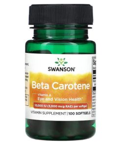 Swanson, Beta Carotene, 10,000 IU (3,000 MCG RAE), 100 Softgels