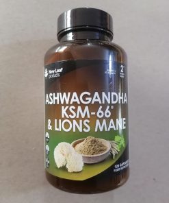 Ashwagandha KSM-66 Lions Mane 120 Veg Caps Black Pepper