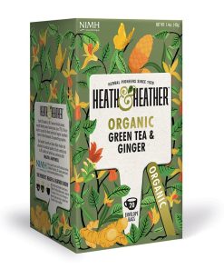 Heath and Heather Organic Green Tea & Ginger 20 bags