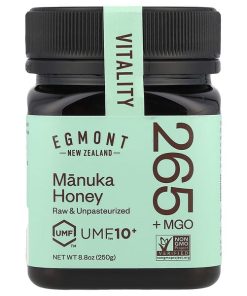 Egmont Manuka Honey Raw and Unpasteurized UMF 10+, MGO 263+ (250 G)