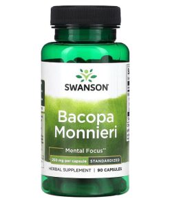 Swanson, Bacopa Monnieri, 250 mg, 90 Capsules