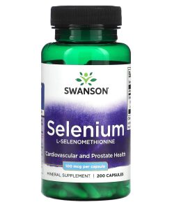 Swanson, Selenium,L-Selenomethionine, 100 McG, 200 Capsules