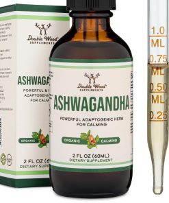 Ashwagandha Organic Drops for Stress Relief 1,200mg 60 Servings