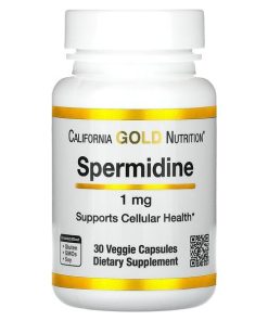 California Gold Nutrition, Spermidine, Rice Germ Extract, 1 mg, 30 Veggie Capsules