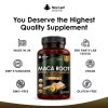 Maca Root Capsules With KSM Ashwagandha, Ginseng & Black Pepper - 180 High Strength 6000mg Capsules - Image 3