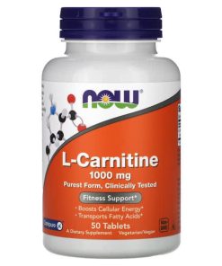 NOW Foods, L-Carnitine, 1,000 mg, 50 Tablets