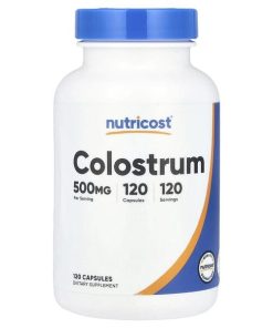 Nutricost, Colostrum, 500 mg, 120 Capsules