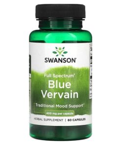 Swanson, Full Spectrum Blue Vervain, 400 mg, 60 Capsules for mood support