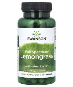 Swanson, Full Spectrum Lemongrass, 400 mg, 60 Capsules