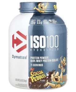 Dymatize, ISO100® Hydrolyzed, 100% Whey Protein Isolate, Cocoa Pebbles, 5 lb (2.3 kg)