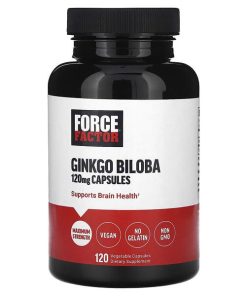 Force Factor, Ginkgo Biloba, 120 mg, 120 Vegetable Capsules