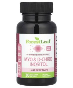 Forest Leaf, Myo & D-Chiro Inositol, 30 Vegetable Capsules