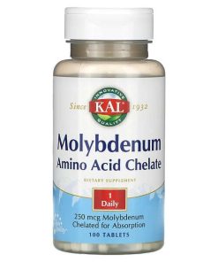 KAL, Molybdenum Amino Acid Chelate, 250 mcg, 100 Tablets