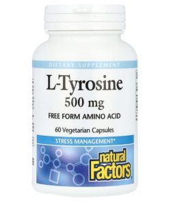 Natural Factors, L-Tyrosine, 1,000 mg, 60 Vegetarian Capsules (500 mg per Capsule)