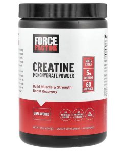 Force Factor, Creatine Monohydrate Powder, Unflavored, 10.6 oz (300 g)