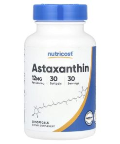 Nutricost, Astaxanthin, 12 mg, 30 Softgels