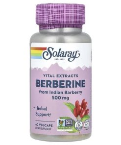 Solaray, Vital Extracts, Berberine, 500 mg, 60 VegCaps
