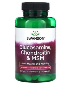 Swanson, Glucosamine, Chondroitin & MSM, 120 Tablets