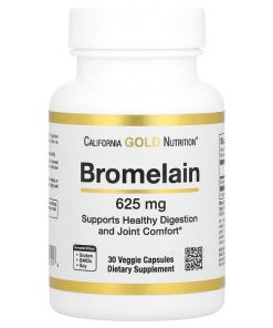 California Gold Nutrition, Bromelain, 625 mg, 30 Veggie Capsules
