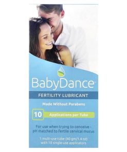 Fairhaven Health, Baby Dance, Fertility Lubricant, 1 Multi-Use Tube with 10 Single-Use Applicators