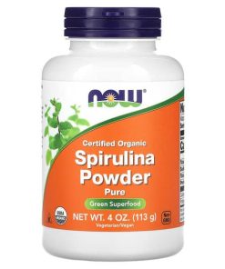 NOW Foods, Certified Organic Spirulina Powder, Pure, 4 oz (113 g)