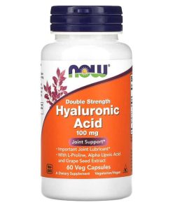 NOW Foods, Hyaluronic Acid, Double Strength, 100 mg, 60 Veg Capsules