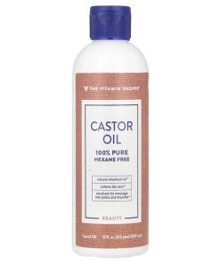 The Vitamin Shoppe, Castor Oil, 8 fl oz 237 ml hexane free