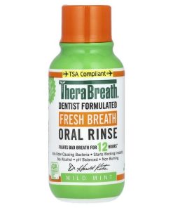 TheraBreath, Fresh Breath Oral Rinse, Mild Mint, 3 fl oz (88.7 ml)