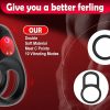 Vibrating Lock Cock Rings Delayed Ejaculation 1 Piece - Image 3