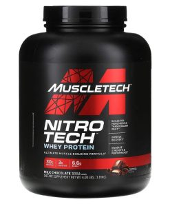 MuscleTech, Nitro-Tech® Whey Protein, Milk Chocolate, 4 lbs (1.81 kg) 40 servings