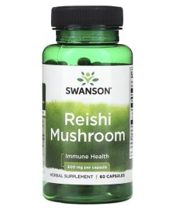 Swanson, Reishi Mushroom, 600 mg, 60 Capsules