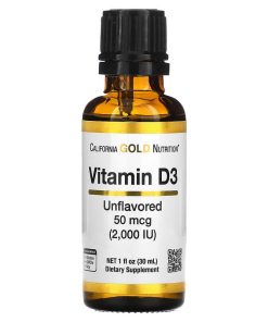California Gold Nutrition, Vitamin D3 2000iu drops 30ml