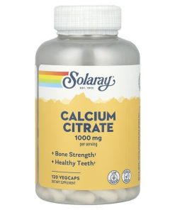 Solaray, Calcium Citrate, 1,000 mg, 120 VegCaps (250 mg per Capsule)