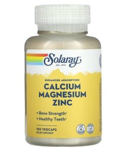 Solaray, Calcium Magnesium Zinc, 100 VegCaps