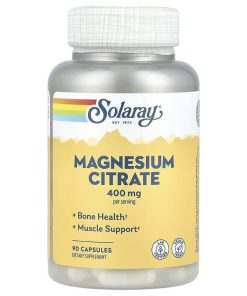 Solaray, Magnesium Citrate, 400 mg, 90 Capsules