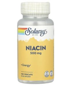 Solaray, Niacin, 500 mg, 100 VegCaps
