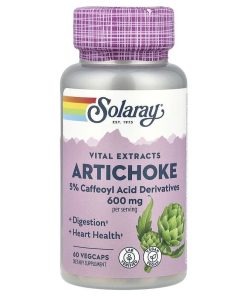 Solaray, Vital Extracts, Artichoke, 600 Mg, 60 Vegcaps