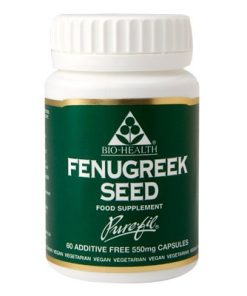 Fenugreek Seed Pure powdered seeds 60 x 550mg in vegetable caps