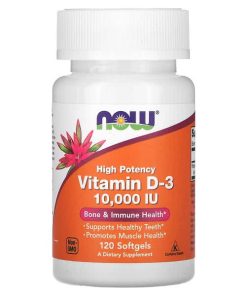NOW Foods, Vitamin D3 10000, High Potency, 120 Softgels