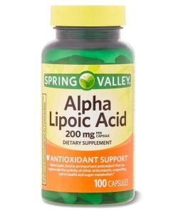 Spring Valley Alpha Lipoic Acid Dietary Supplement, 200 mg, 100 Count