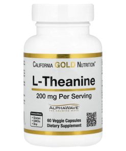 L-Theanine, Featuring Alphawave, 200 Mg, 60 Veggie Capsules
