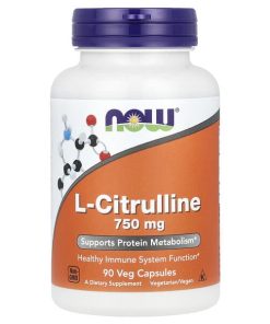 Now Foods, L-Citrulline, 750 Mg, 90 Veg Capsules