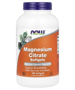 Now Foods, Magnesium Citrate, 180 Softgels (133 mg per Softgel)