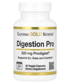 California Gold Nutrition, Digestion Pro with ProDigest®, Botanical Digestive Blend of Artichoke and Ginger Extracts, 320 mg, 60 Veggie Capsules