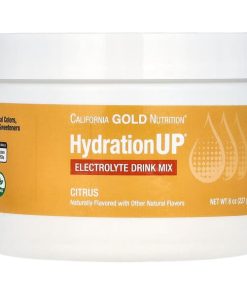 California Gold Nutrition, HydrationUP®, Electrolyte Drink Mix with Vitamin D, Calcium, Iron and Potassium, Citrus, 8 oz (227 g