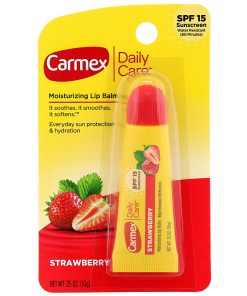Carmex, Daily Care, Moisturizing Lip Balm Strawberry, SPF 15