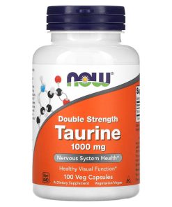 NOW Foods, Taurine, Double Strength, 1,000 mg, 100 Veg Capsules